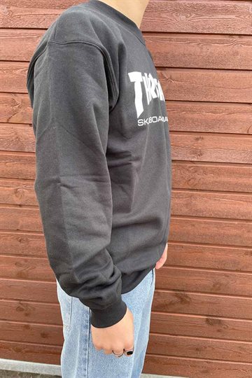 Thrasher Sweatshirt - Skate Mag - Svart